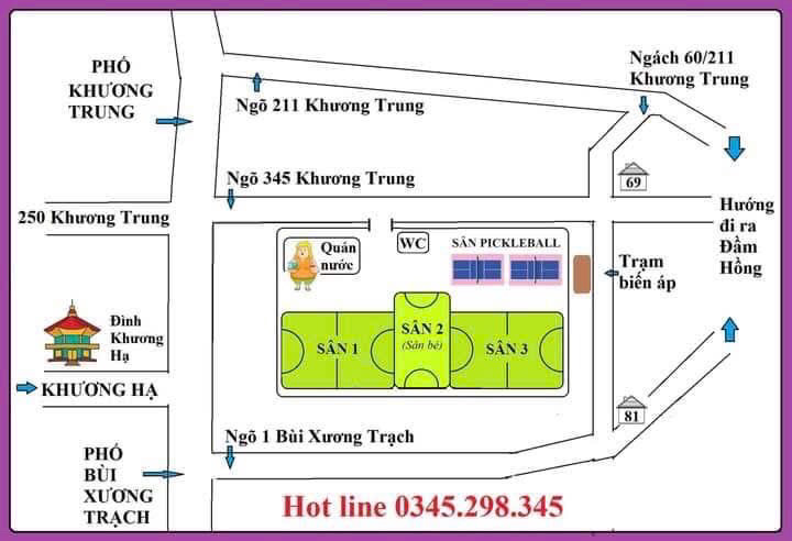Pickleball 345 Khương Trung